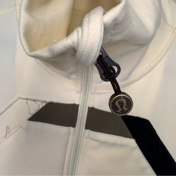 Lululemon Origami Stride Jacket Polar Cream Size 12 Activewear Workout Yoga - Picture 3 of 12
